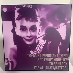 Breakfast at Tiffany’s Audrey Hepburn Wall Art